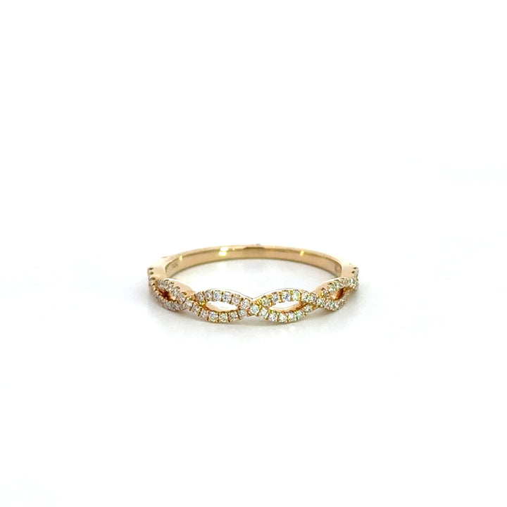 Diamond Twist Stack Ring