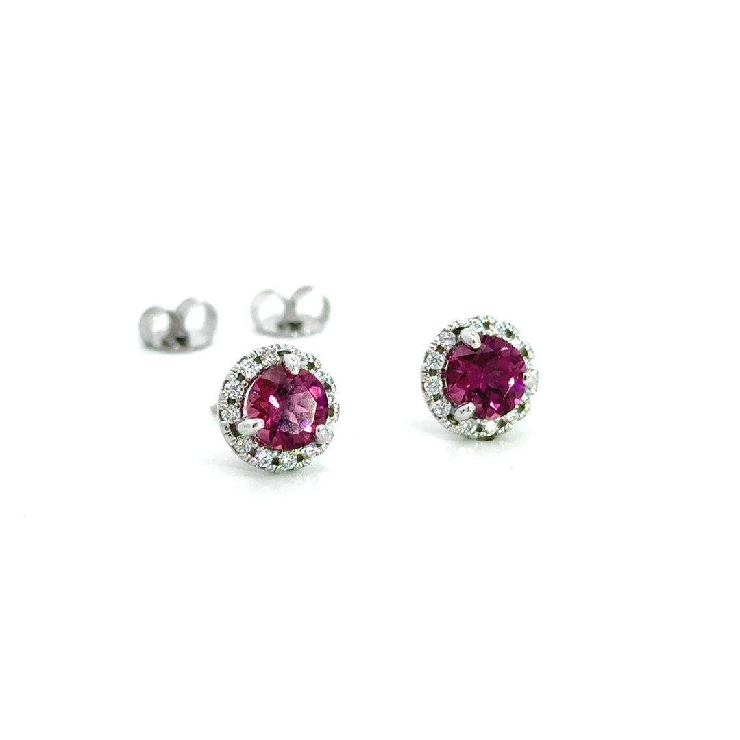Pink Sapphire Earrings