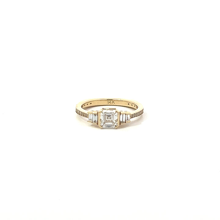 Asscher Bezel Brilliance Ring