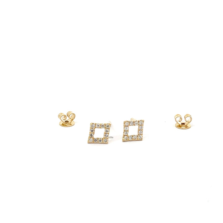 Diamond Shape Stud Earring