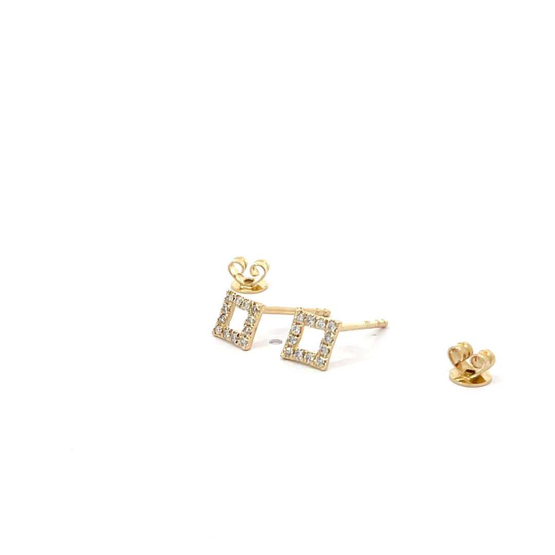 Diamond Shape Stud Earring