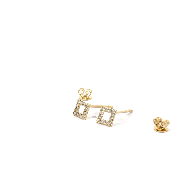 Diamond Shape Stud Earring