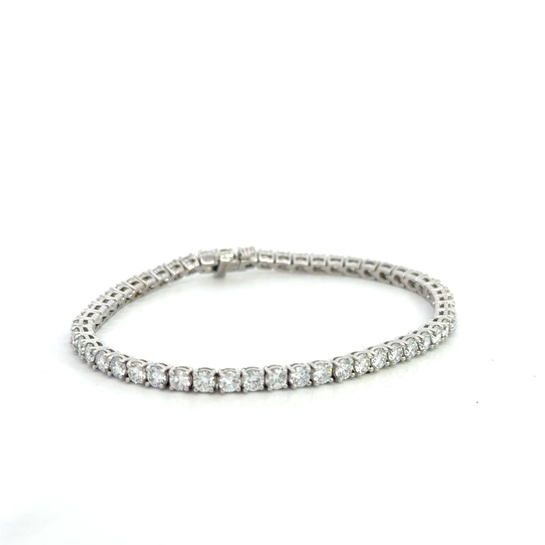 White Gold Tennis Bracelet 6.00 ctw