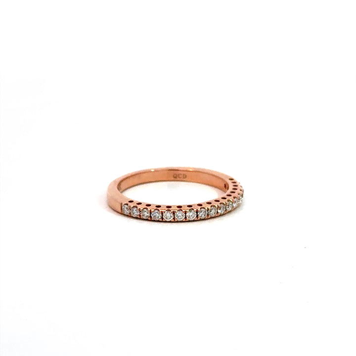 Microprong French Set Diamond Band