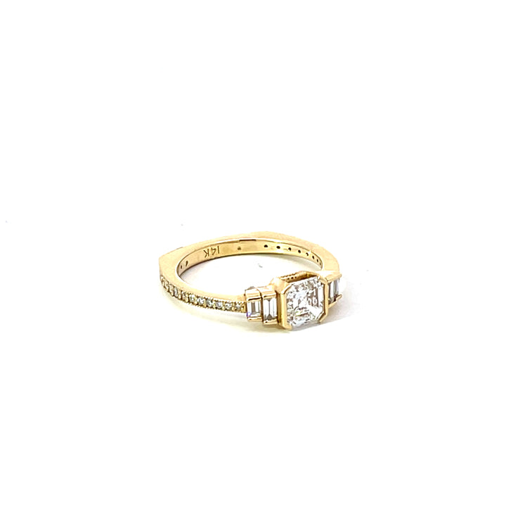 Asscher Bezel Brilliance Ring