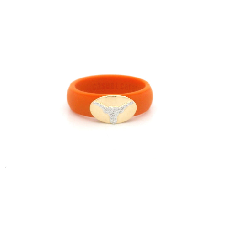 Diamond Longhorn Silicone Ring