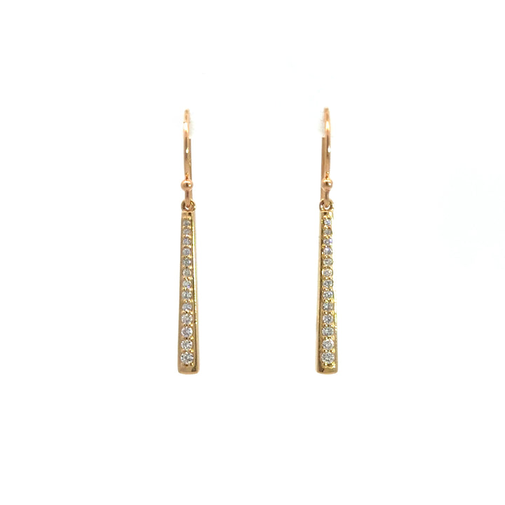 Graduated Diamond Dangle Earrings