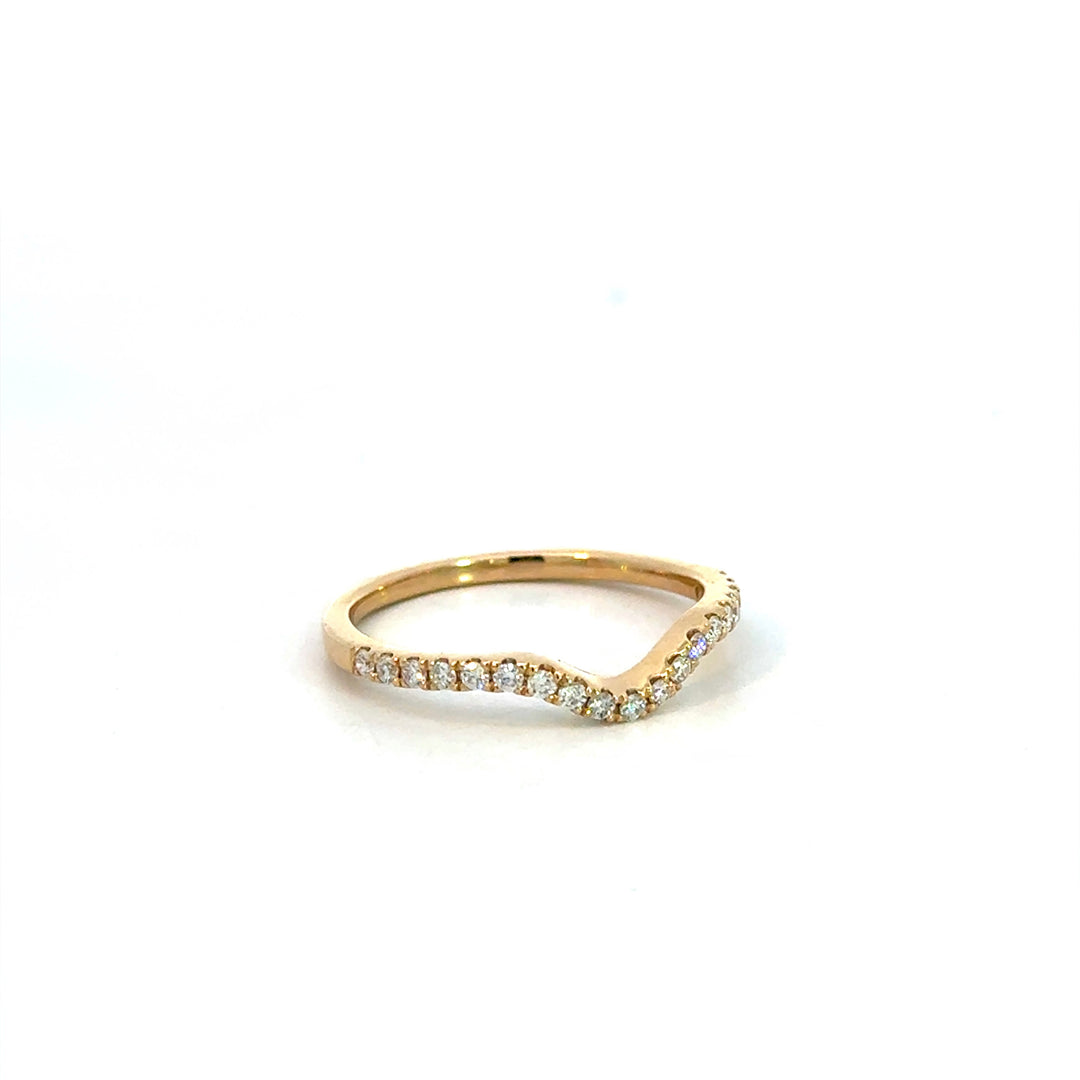 Diamond Curve Ring