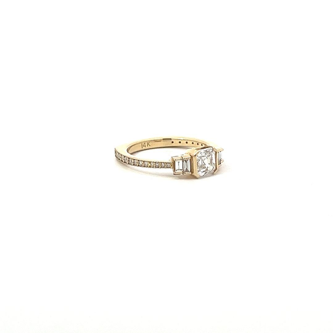 Asscher Bezel Brilliance Ring