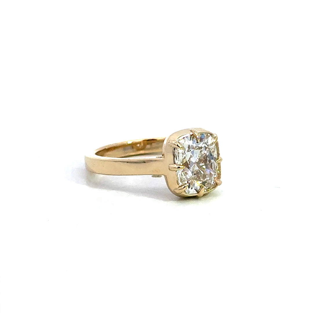 Cersei Ring 14k Yellow Gold "Georgian Set" Engagement Ring