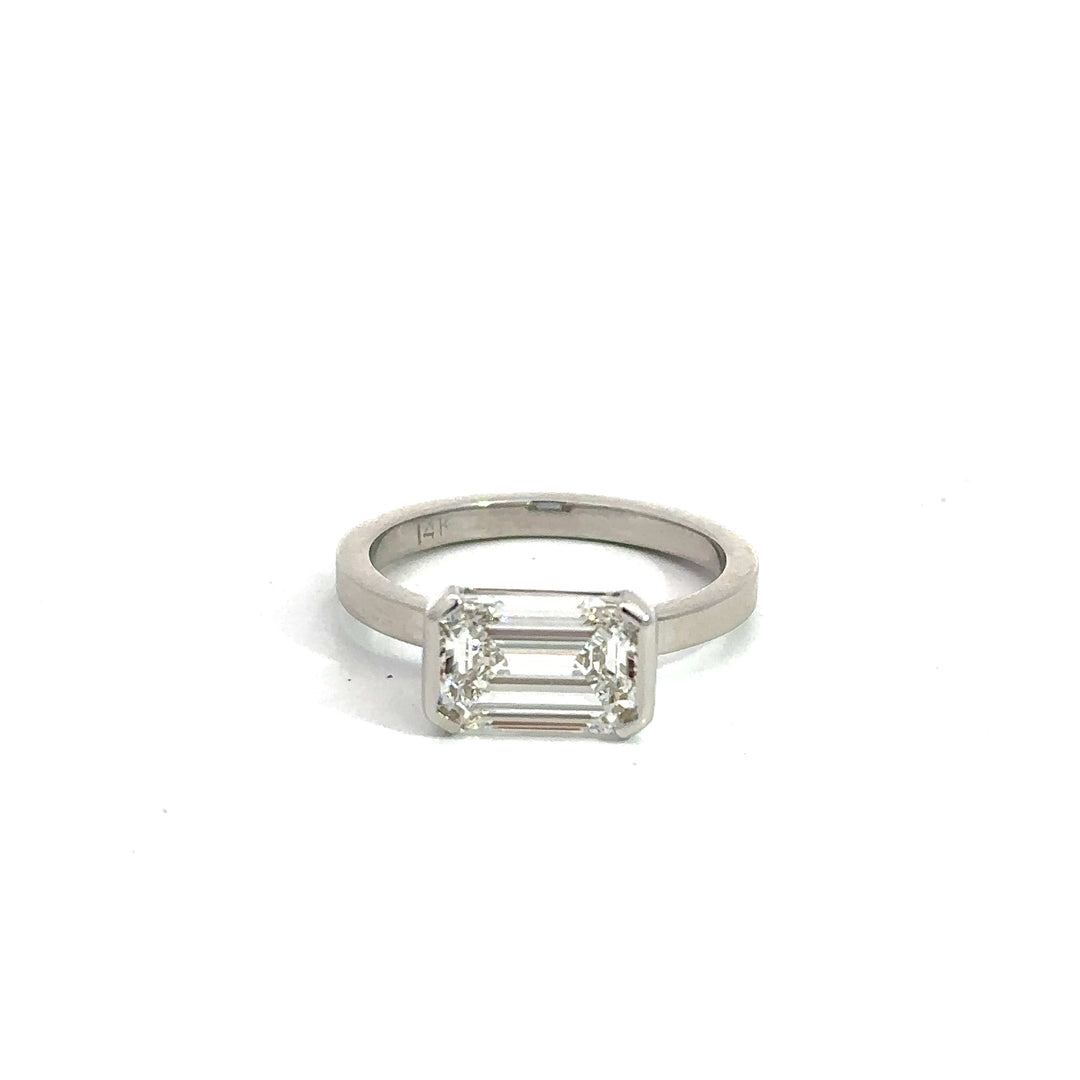Emerald Cut Solitaire Ring