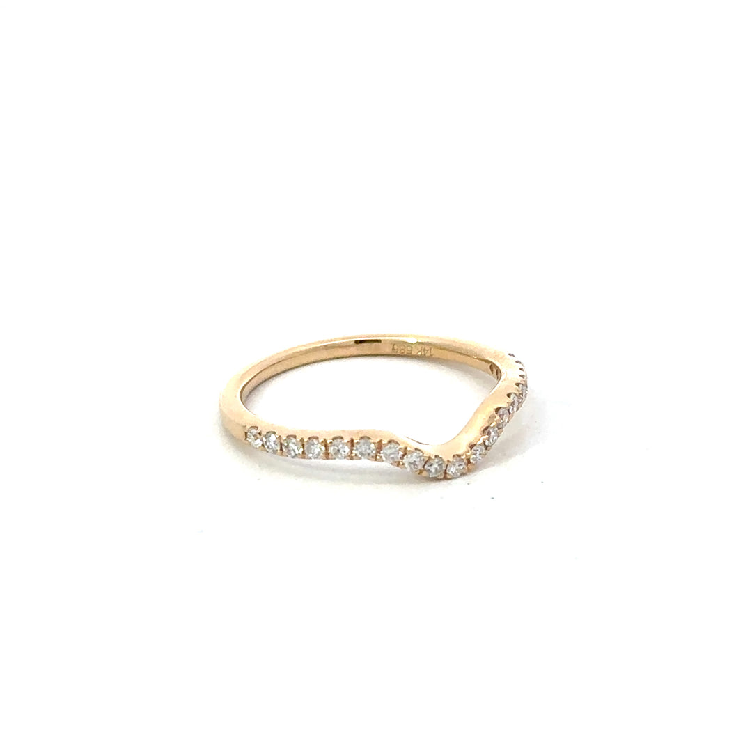 Contour Diamond Stack Ring