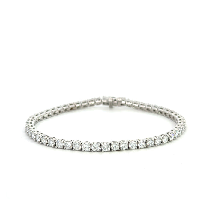 White Gold Tennis Bracelet 6.00 ctw