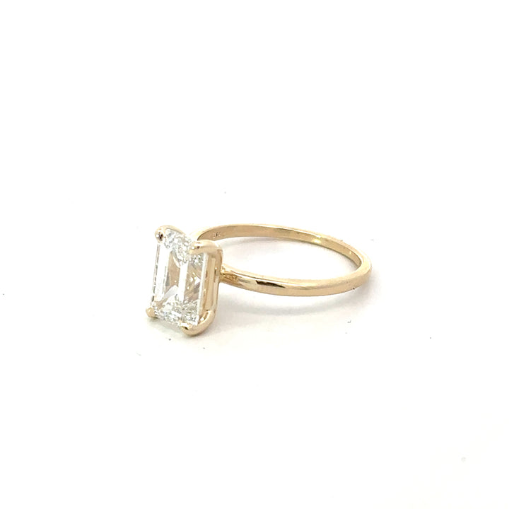 Emerald Cut Solitaire Ring