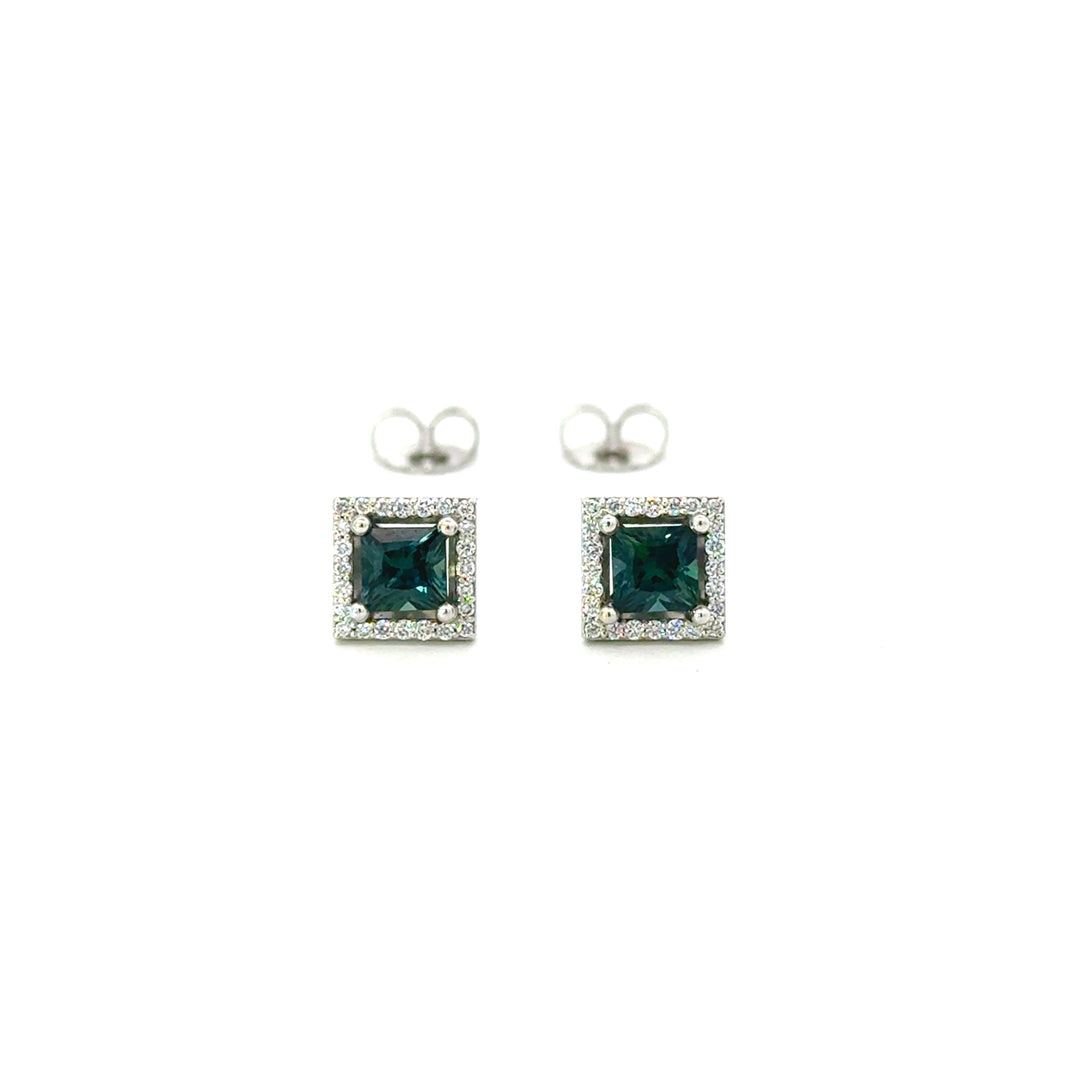 Blue Sapphire Earrings