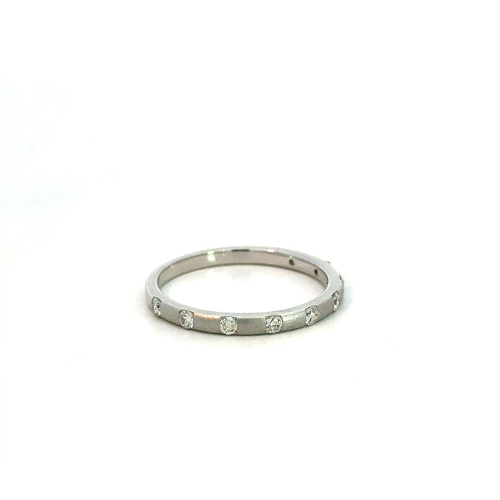 Flush Set Diamond Ring