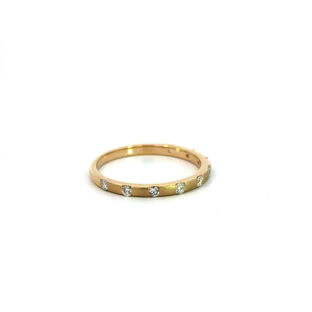 Flush Set Diamond Ring