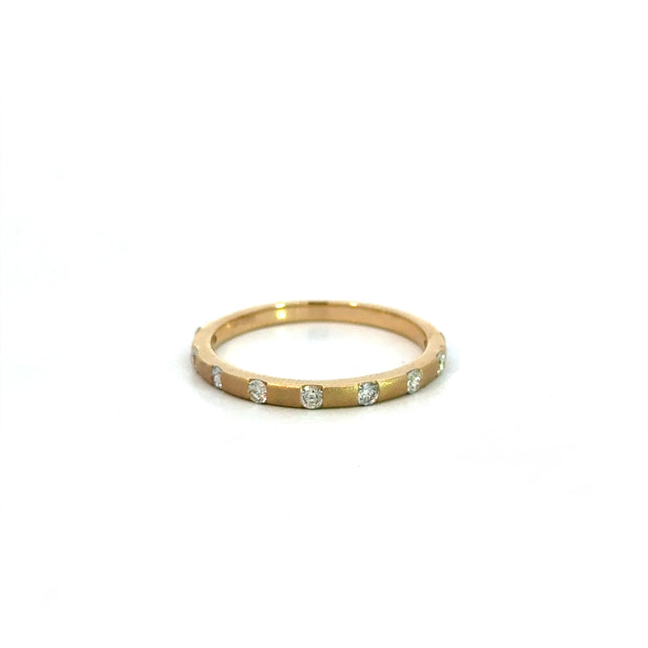Flush Set Diamond Ring