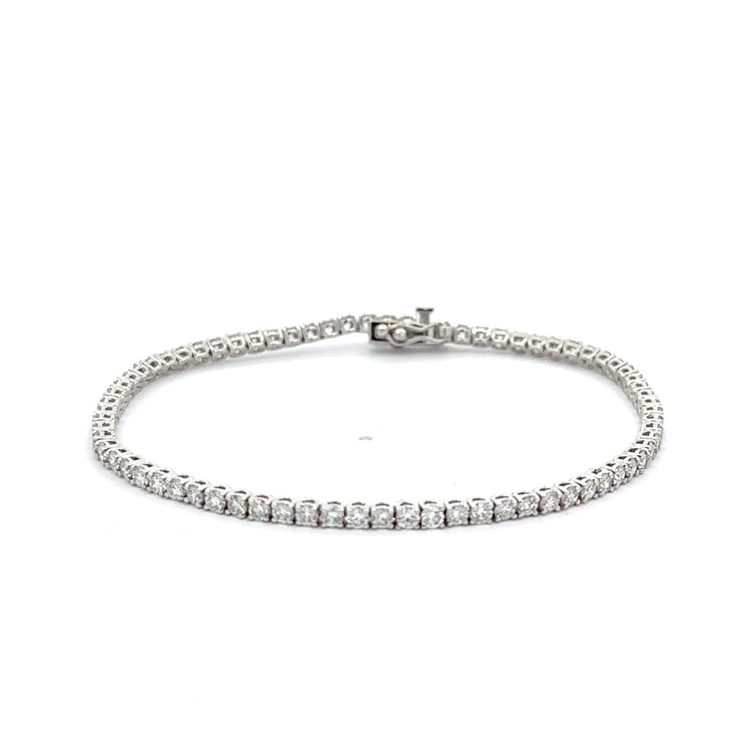 White Gold Tennis Bracelet 3.00 ctw