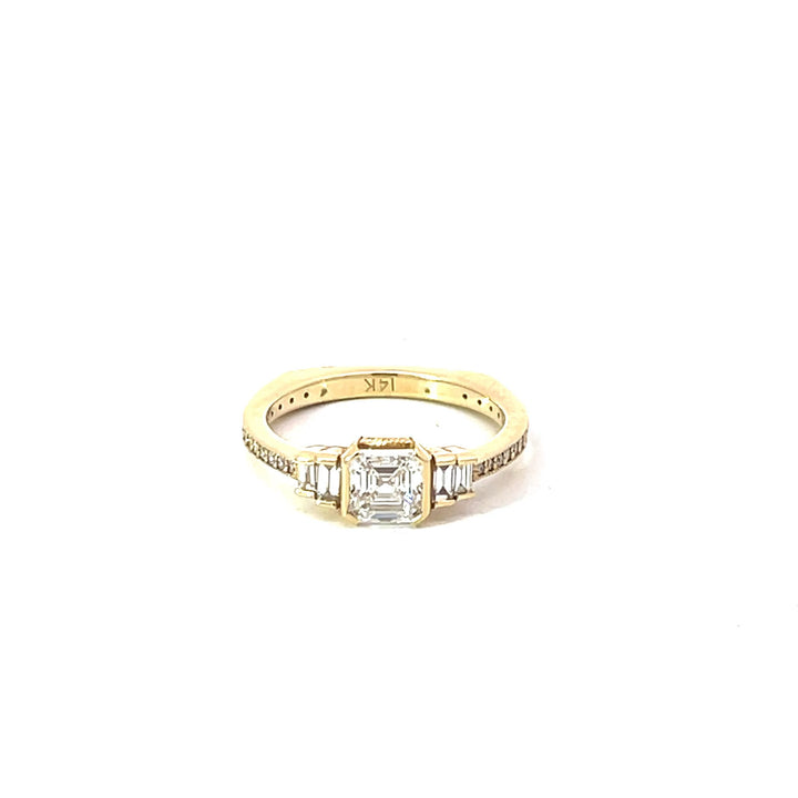 Asscher Bezel Brilliance Ring