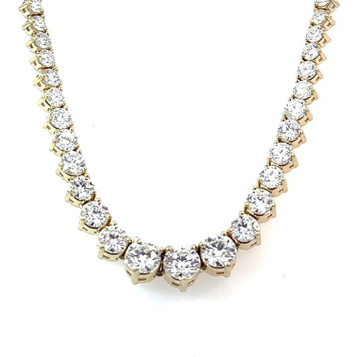 Graduated Riviera Diamond Tennis Necklace