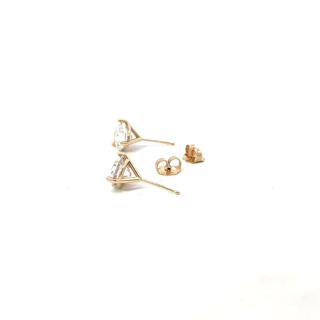 3.08 ctw Lab Grown Diamond Stud Earrings