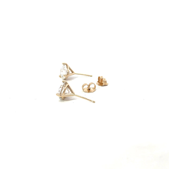 3.08 ctw Lab Grown Diamond Stud Earrings