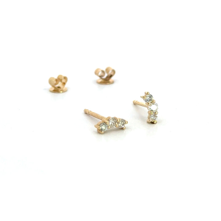 Small Diamond Ear Climbers
