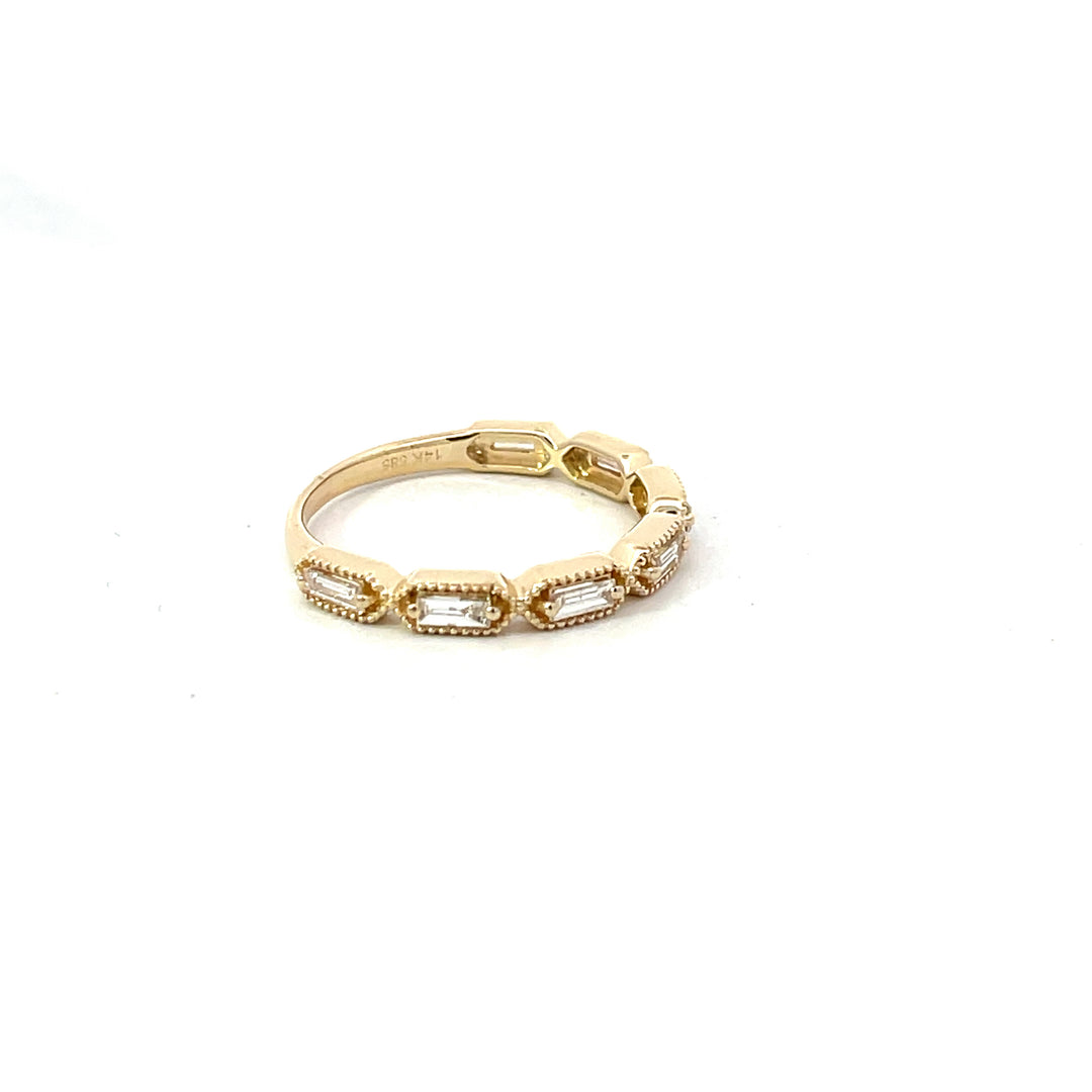 7 Baguette Stack Ring