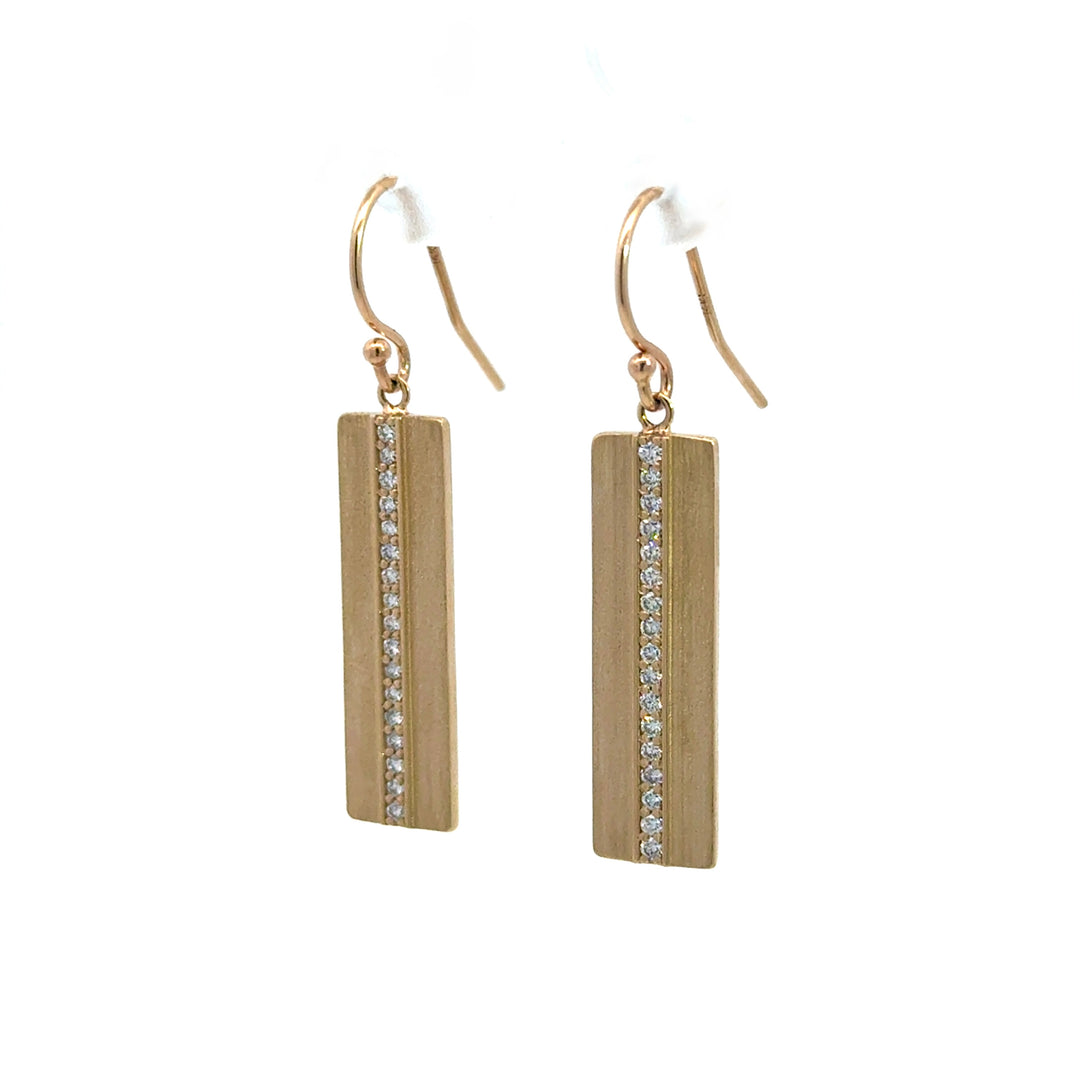 Mimi Diamond Bar Earrings