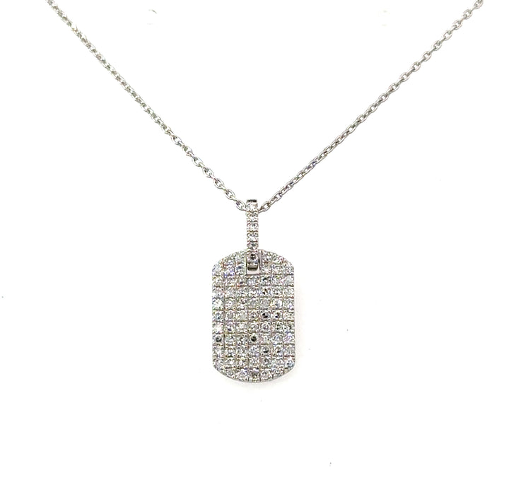 Diamond Pave Mini Dog Tag