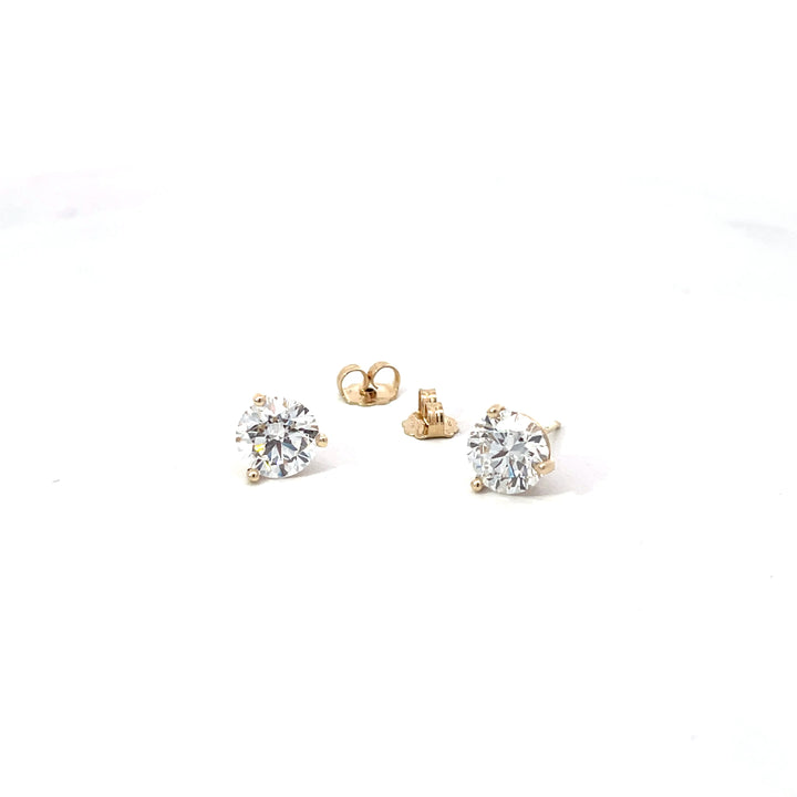 3.08 ctw Lab Grown Diamond Stud Earrings