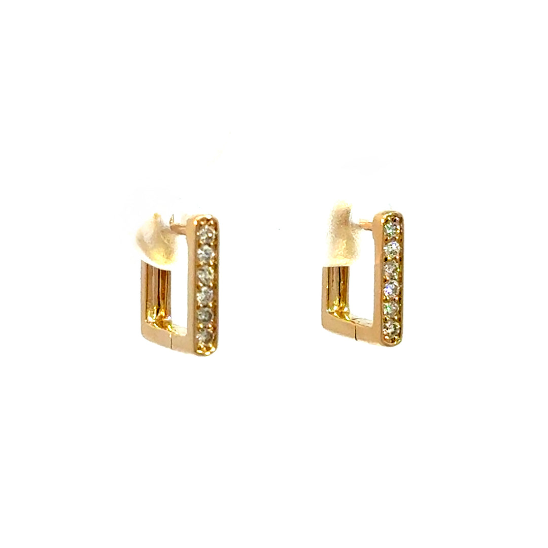 Square Diamond Huggies