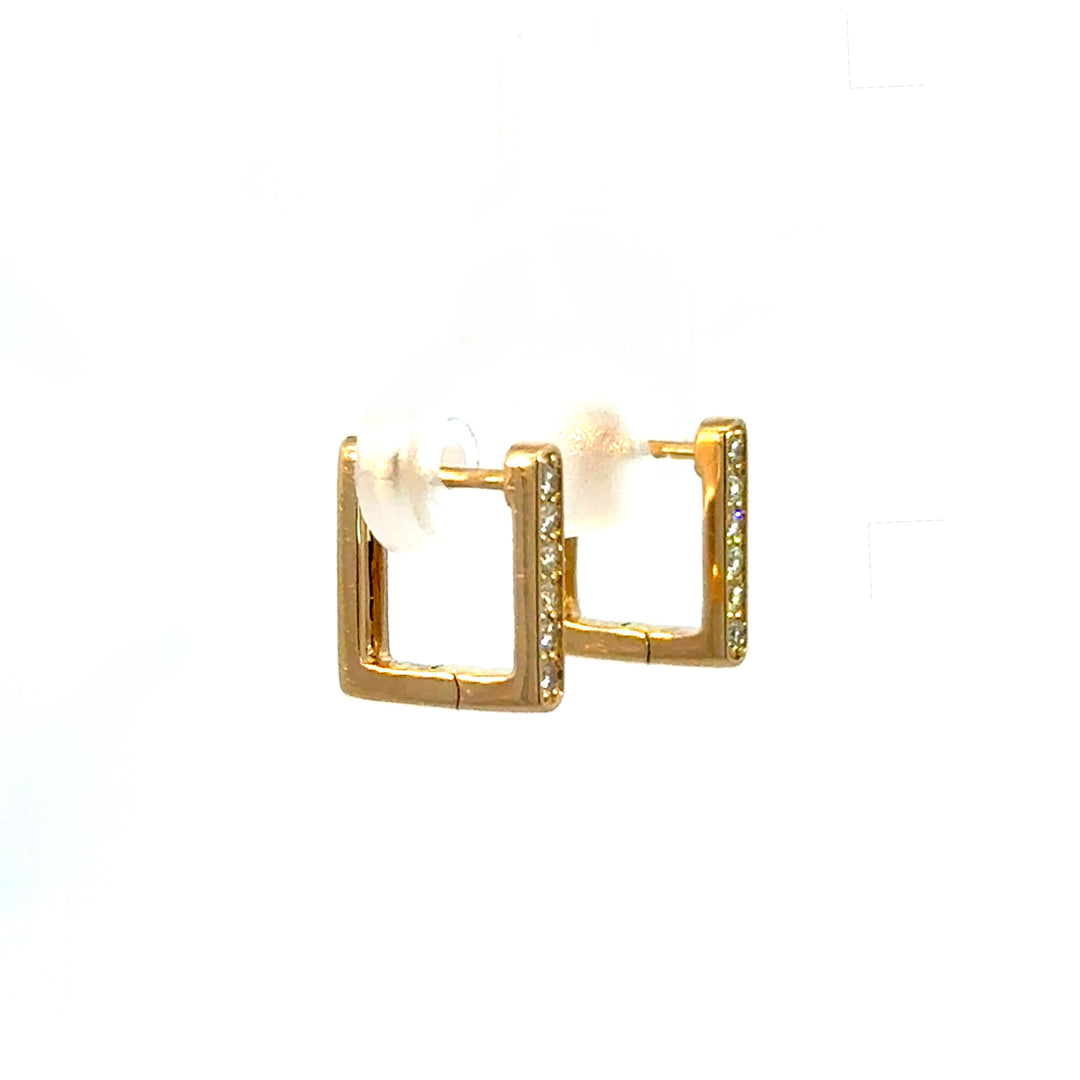 Square Diamond Huggies