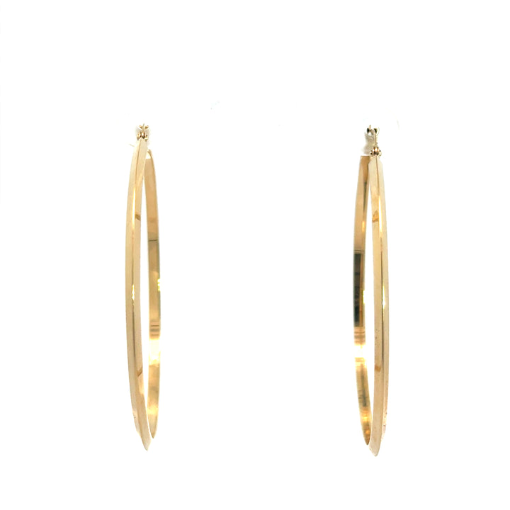 Knife Edge Hoop Earrings