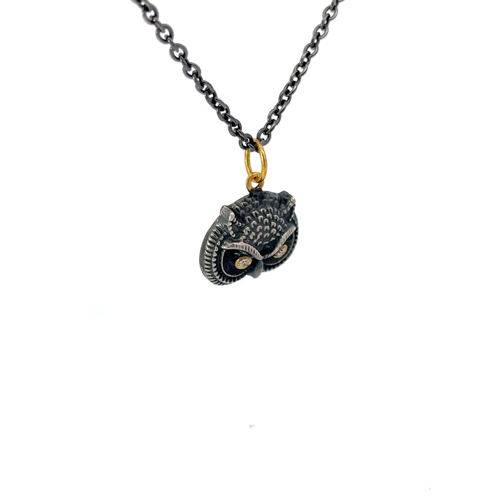 Owl Head Necklace
