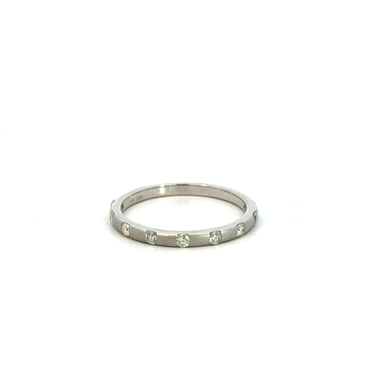 Flush Set Diamond Ring