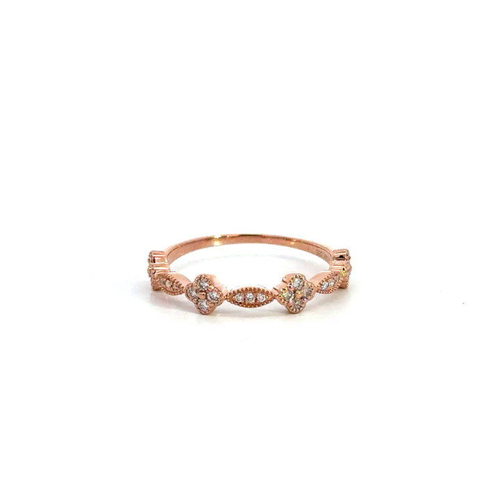 Rose Gold Clover Ring