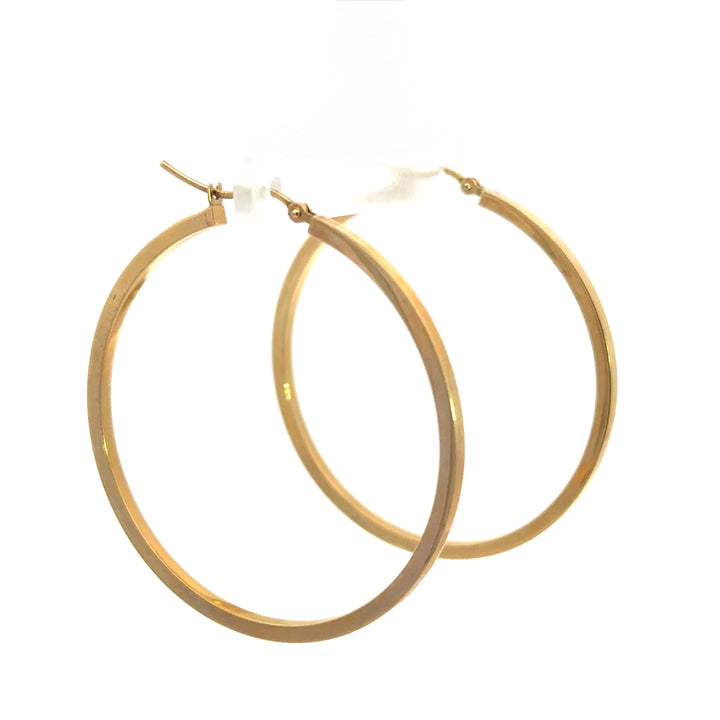 Square Tube Hoop Earrings