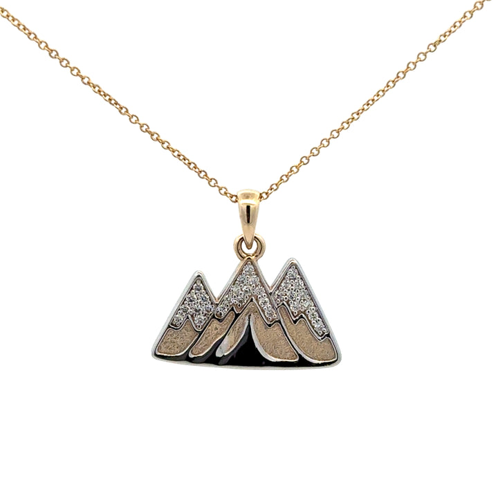 14k Yellow Gold Lab Grown Diamond Aspen Necklace