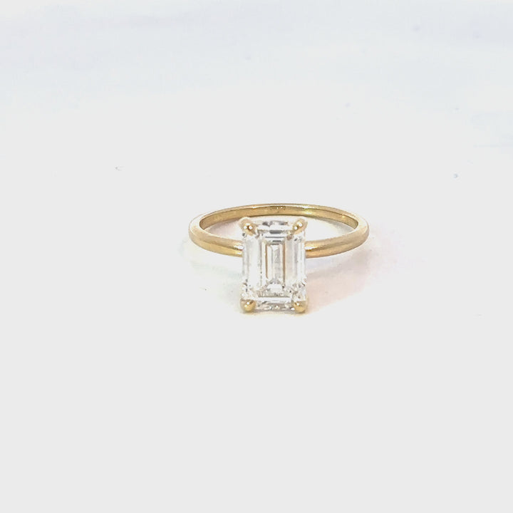 Emerald Cut Solitaire Ring