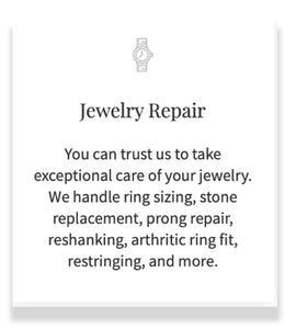 Custom Engagement Rings, Jewelry Repair, Ring Resizing