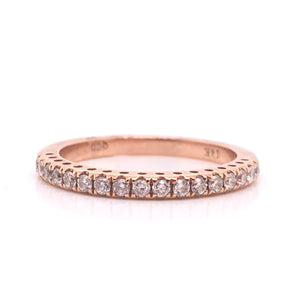Rose Gold Diamond Stack Ring - CaleesiDesigns