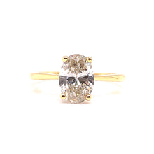 Load image into Gallery viewer, Oval Solitaire Diamond Ring
