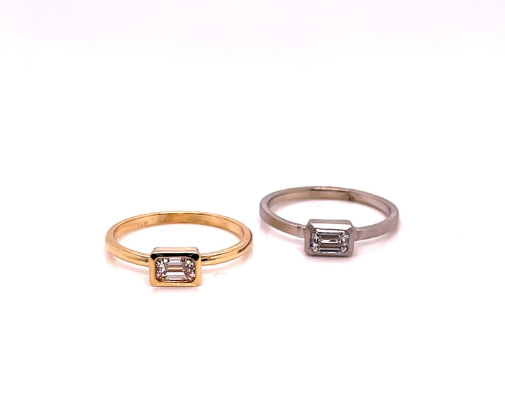 Emerald Cut Diamond Ring-custom design- Austin, Texas